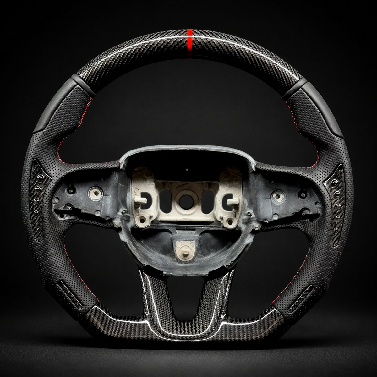 Carbon Fiber Steering Wheel for Dodge Charger Jeep Grand Cherokee (SXT/GT/RT/SRT) 2015-2020