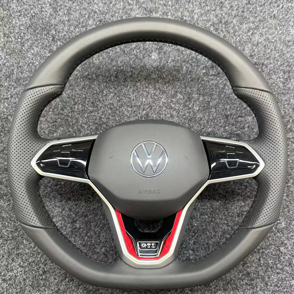 Carbon Fiber Steering Wheel For VW Golf 8 Mk8 GTI Golf R 2020–2024