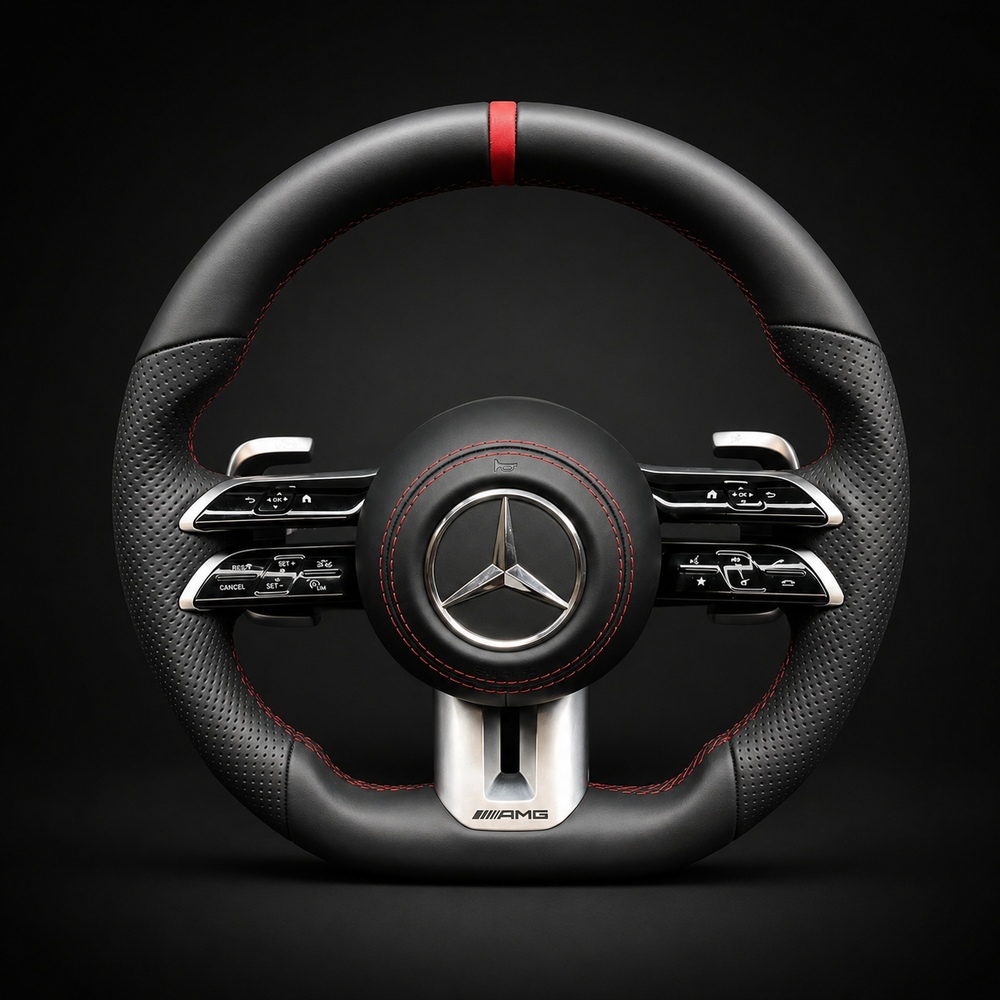 Carbon Fiber Steering Wheel for Mercedes-Benz AMG A B C S G E 2012-2024 OLD TO NEW