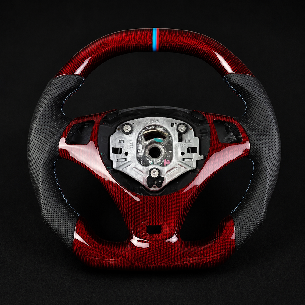 Carbon Fiber Steering Wheel for BMW E90 E92 E93 M3 328i 335i 135i 2006-2014 W/Cover