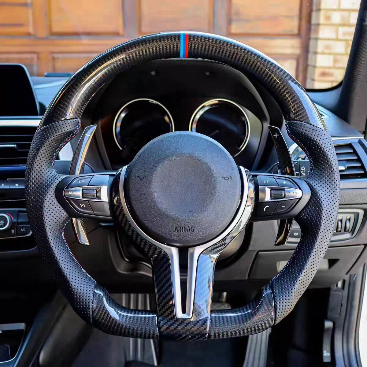 BMW Carbon Fiber Steering Wheel Installation