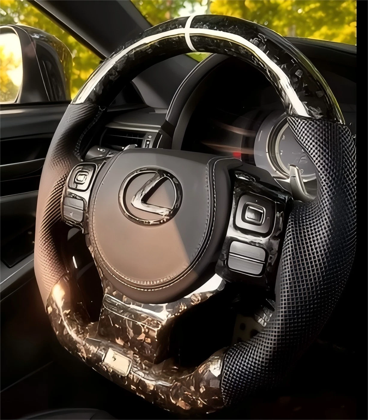 Lexus Carbon Fiber Steering Wheel Installation