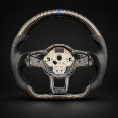 Carbon Fiber Steering Wheel For VW MK7 MK 7.5 Golf GTI 2013-2020 Blue Line