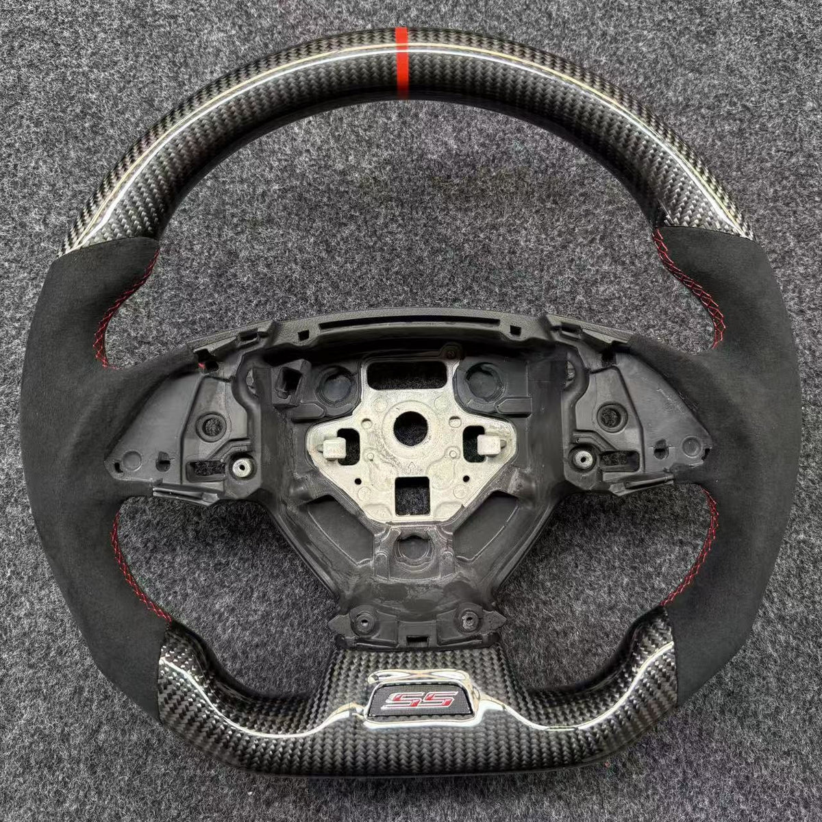 Carbon Fiber Alcantara Steering Wheel Fit for Chevrolet Camaro ZL1 SS 2016-2024