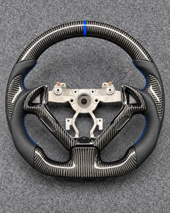 Carbon Fiber Steering Wheel For Infiniti G37 G35 2008-2013 with CF Trim &Cover