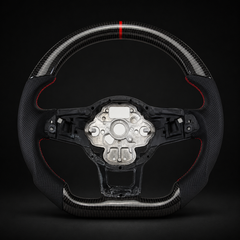 Carbon Fiber Steering Wheel For VW MK7 MK 7.5 Golf GTI 2013-2020 Red Line