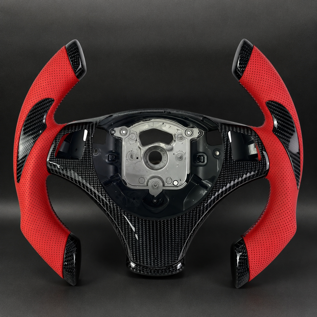 Carbon Fiber Steering Wheel For BMW E90 E92 E93 M3 328i 335i Manual 2005-2013