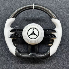 Carbon Fiber Steering Wheel for Mercedes-Benz AMG A B C S G E 2012-2024 OLD TO NEW