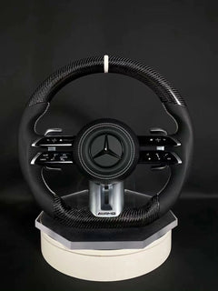 CARBON FIBER STEERING WHEEL For MERCEDES AMG G63 C63 E63 GT S63 CLS63 GLE 2008-2022