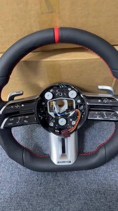 Carbon Fiber Steering Wheel for Mercedes-Benz AMG A B C S G E 2012-2024 OLD TO NEW