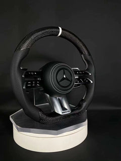 CARBON FIBER STEERING WHEEL For MERCEDES AMG G63 C63 E63 GT S63 CLS63 GLE 2008-2022