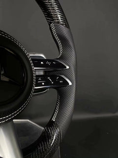 CARBON FIBER STEERING WHEEL For MERCEDES AMG G63 C63 E63 GT S63 CLS63 GLE 2008-2022