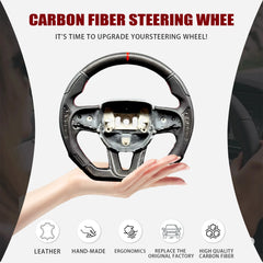 Carbon Fiber Steering Wheel for Dodge Charger Jeep Grand Cherokee (SXT/GT/RT/SRT) 2015-2020