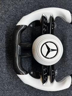 Carbon Fiber Steering Wheel for Mercedes-Benz AMG A B C S G E 2012-2024 OLD TO NEW