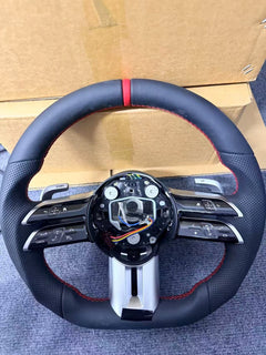 Carbon Fiber Steering Wheel for Mercedes-Benz AMG A B C S G E 2012-2024 OLD TO NEW
