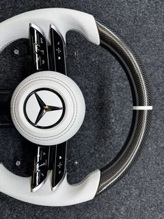 Carbon Fiber Steering Wheel for Mercedes-Benz AMG A B C S G E 2012-2024 OLD TO NEW