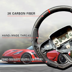 Carbon Fiber Steering Wheel for Dodge Charger Jeep Grand Cherokee (SXT/GT/RT/SRT) 2015-2020