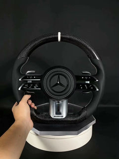 CARBON FIBER STEERING WHEEL For MERCEDES AMG G63 C63 E63 GT S63 CLS63 GLE 2008-2022