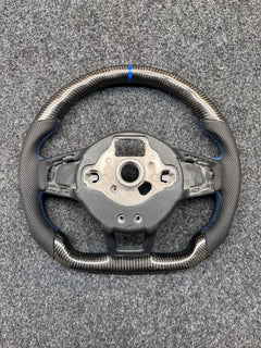 Carbon Fiber Steering Wheel For VW MK7 MK 7.5 Golf GTI 2013-2020 Blue Line
