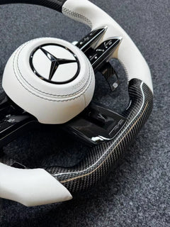Carbon Fiber Steering Wheel for Mercedes-Benz AMG A B C S G E 2012-2024 OLD TO NEW