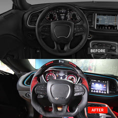 Carbon Fiber Steering Wheel for Dodge Charger Jeep Grand Cherokee (SXT/GT/RT/SRT) 2015-2020
