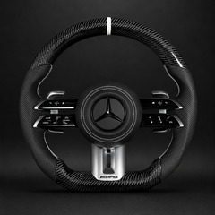 CARBON FIBER STEERING WHEEL For MERCEDES AMG G63 C63 E63 GT S63 CLS63 GLE 2008-2022