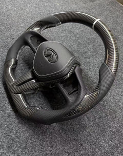 Carbon Fiber Steering Wheel For Infiniti Q50 Q60 QX50 QX55 W/Cover 2016-2024