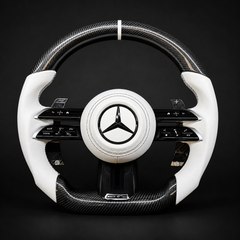 Carbon Fiber Steering Wheel for Mercedes-Benz AMG A B C S G E 2012-2024 OLD TO NEW