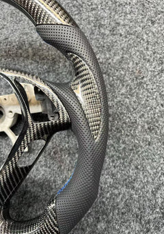 Carbon Fiber Steering Wheel For Infiniti G37 G35 2008-2013 with CF Trim &Cover