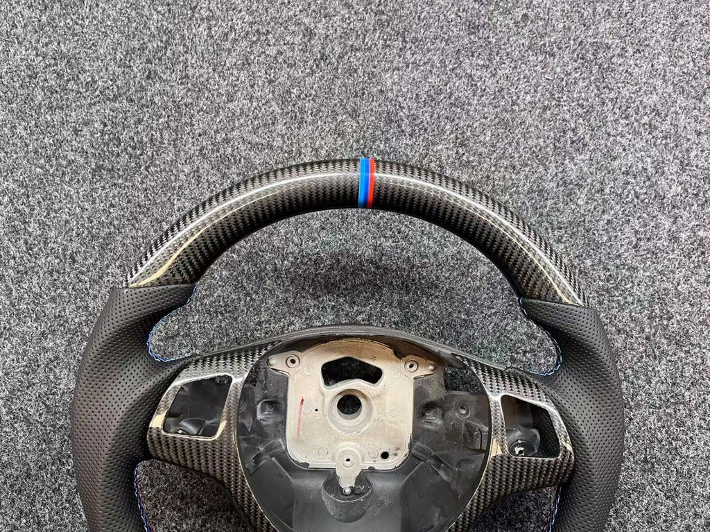 Real Carbon Fiber Steering Wheel for BMW E90 E92 E93 M3 328i 335i 135i W/Cover