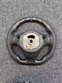 Real Carbon Fiber Steering Wheel for BMW E90 E92 E93 M3 328i 335i 135i W/Cover