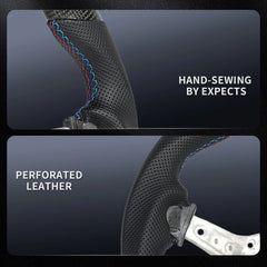 Carbon Fiber Perforated Leather Steering Wheel for BMW E90 E92 E93 M3 328i SSG