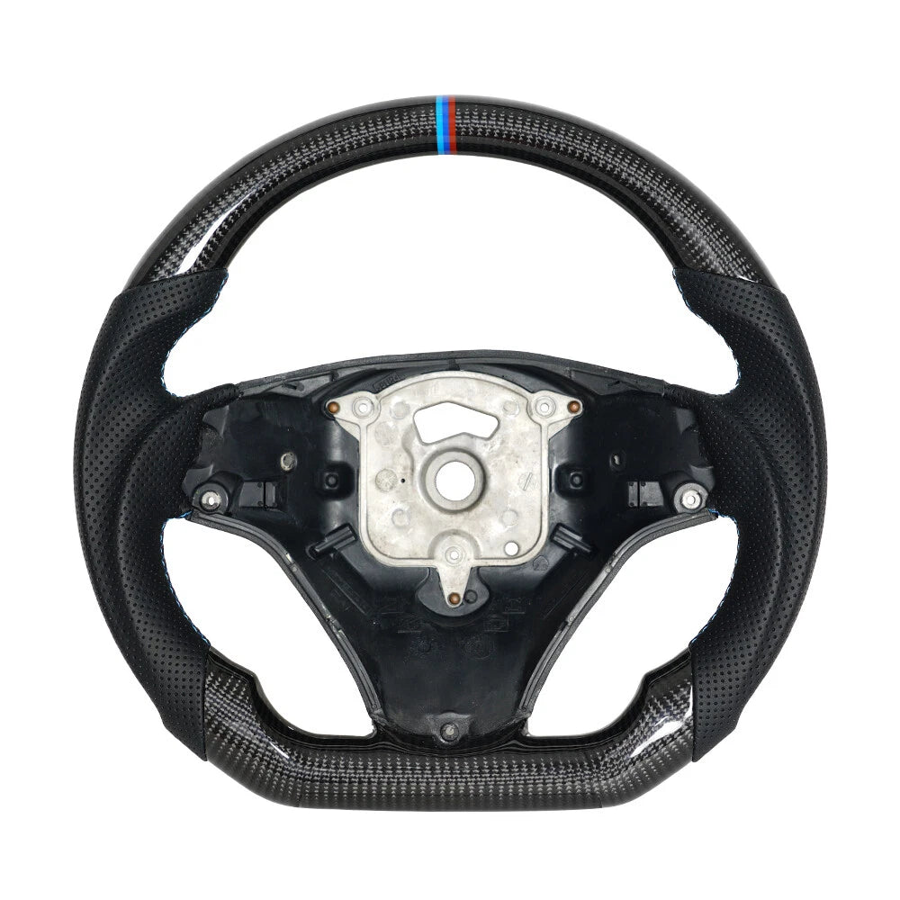 Carbon Fiber Perforated Leather Steering Wheel for BMW E90 E92 E93 M3 328i SSG